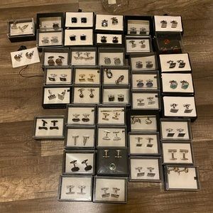tie clips and cuff links